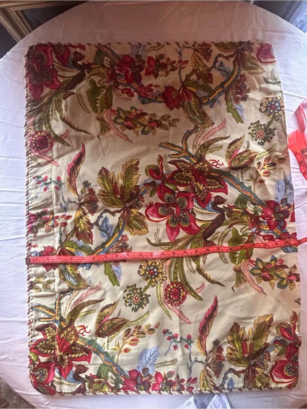 Hyde Park Floral 4-Button Pillow Shams Set of 2 | Traditional Cottage Decor